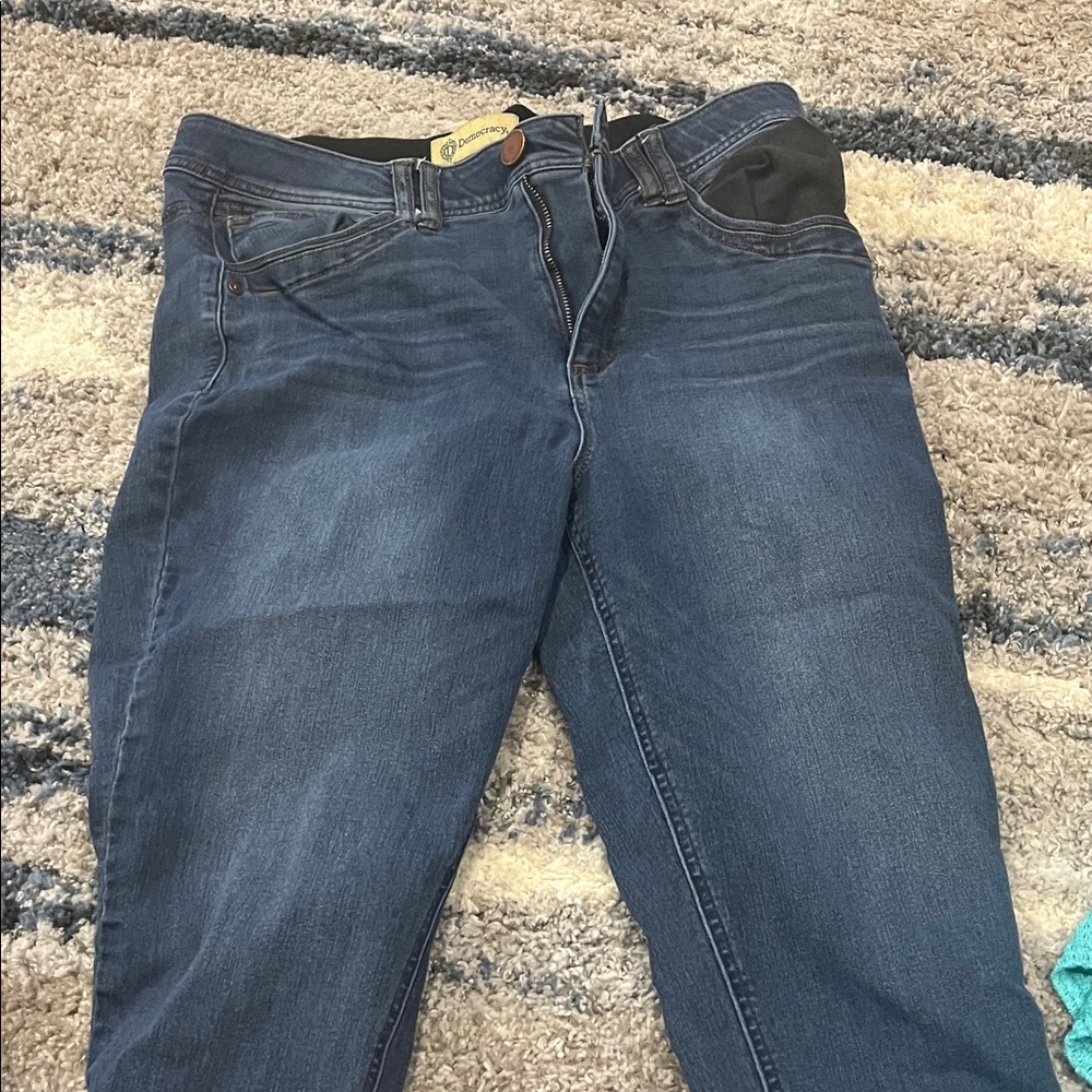 Democracy Dark Blue Straight Leg Jeans